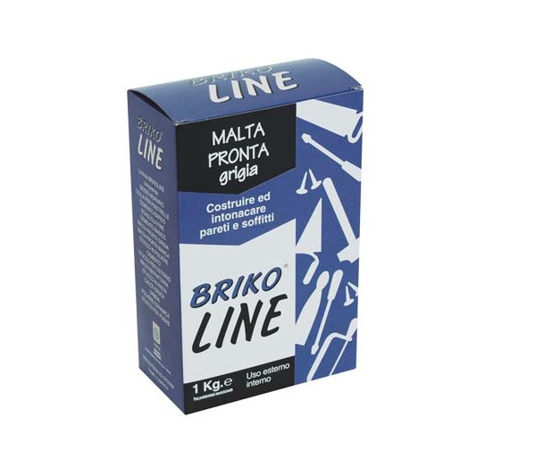 Intonaco Pronto Grigio Briko Line Kg 1